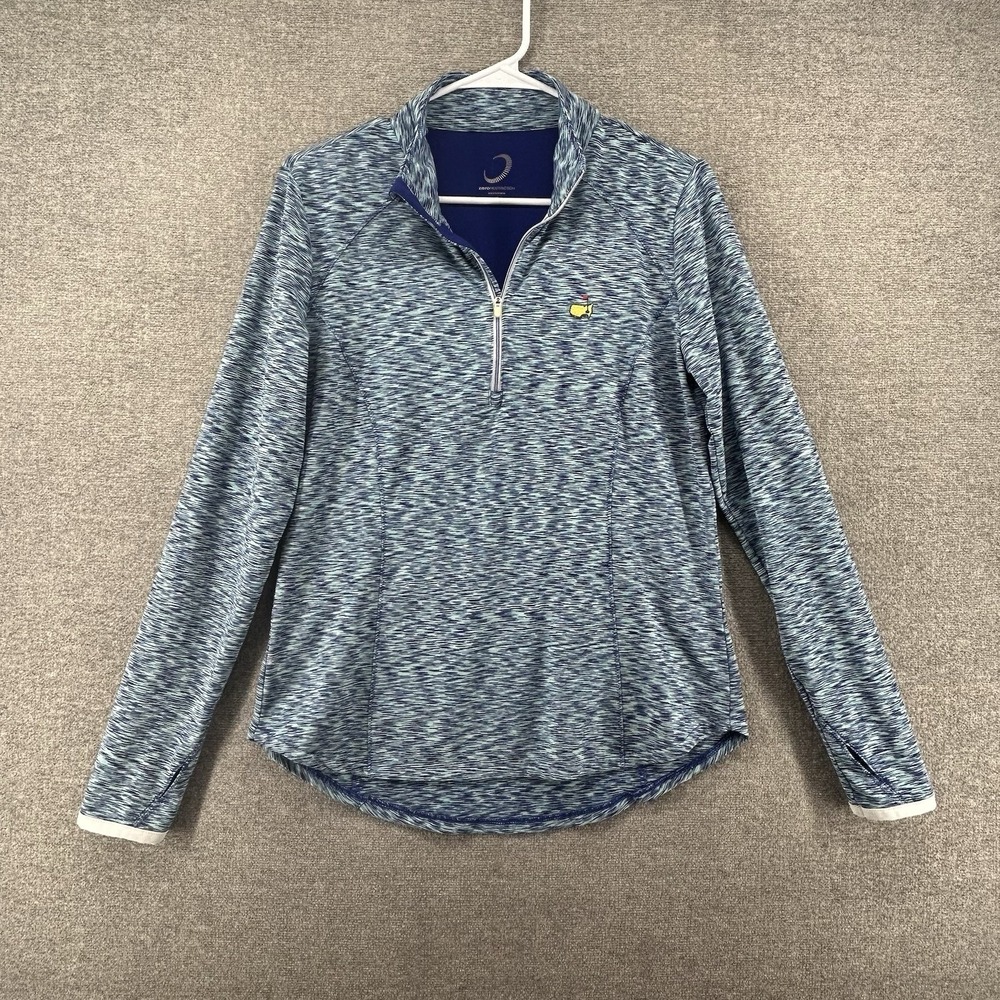 Zero Restriction Masters Golf 1/4 Zip Pullover Women Size Medium Light Blue